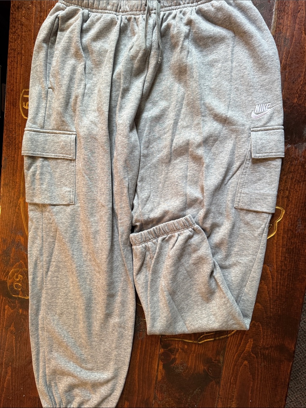 Nike Light Gray Cargo Joggers